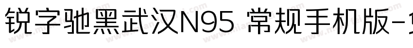 锐字驰黑武汉N95 常规手机版字体转换